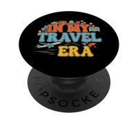 In My Travel Era Voyage Voyage Voyage Avion Vacances d'été PopSockets PopGrip Adhésif