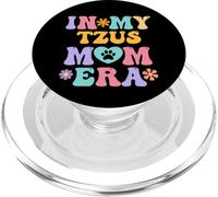 in My Tzus Mom Era propriétaire de Chien rétro Groovy Shih Tzu PopSockets PopGrip pour MagSafe