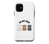in My Zen Ours Mignon Mignon Ours de Yoga Kawaii sans Stress Coque pour iPhone 11