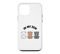 in My Zen Ours Mignon Mignon Ours de Yoga Kawaii sans Stress Coque pour iPhone 12 Mini