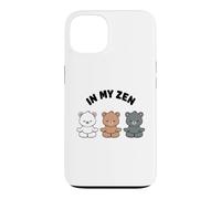 in My Zen Ours Mignon Mignon Ours de Yoga Kawaii sans Stress Coque pour iPhone 13