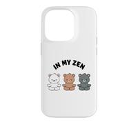 in My Zen Ours Mignon Mignon Ours de Yoga Kawaii sans Stress Coque pour iPhone 14 Pro