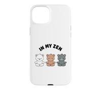 in My Zen Ours Mignon Mignon Ours de Yoga Kawaii sans Stress Coque pour iPhone 15 Plus
