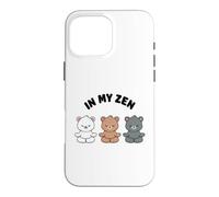in My Zen Ours Mignon Mignon Ours de Yoga Kawaii sans Stress Coque pour iPhone 16 Pro Max