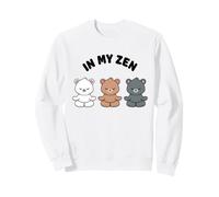 in My Zen Ours Mignon Mignon Ours de Yoga Kawaii sans Stress Sweatshirt