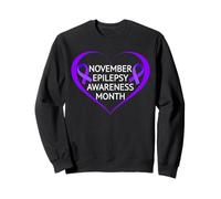 in November We Wear Purple Epilepsy Awareness Month 2025 Sweatshirt
