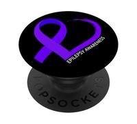 in November We Wear Purple Epilepsy Awareness Month 2026 PopSockets PopGrip Adhésif