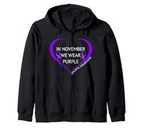 in November We Wear Purple Epilepsy Awareness Month 2026 Sweat à Capuche