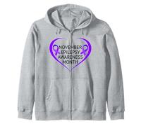 in November We Wear Purple Epilepsy Awareness Month 2026 Sweat à Capuche