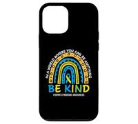 in October We Wear Blue Yellow Kind Down Syndrome Awareness Coque pour iPhone 12 Mini