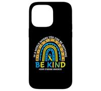 in October We Wear Blue Yellow Kind Down Syndrome Awareness Coque pour iPhone 14 Pro Max