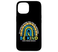 in October We Wear Blue Yellow Kind Down Syndrome Awareness Coque pour iPhone 15