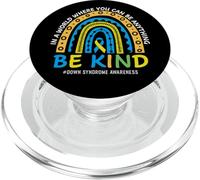 in October We Wear Blue Yellow Kind Down Syndrome Awareness PopSockets PopGrip pour MagSafe