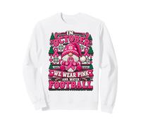 in October We Wear Pink and Watch Football GNOME Awareness Sweatshirt