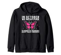 in October We Wear Pink Breast Cancer Awareness Support Sweat à Capuche