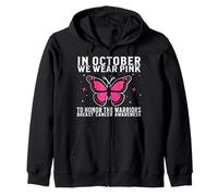 in October We Wear Pink Breast Cancer Awareness Support Sweat à Capuche