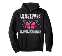 in October We Wear Pink Breast Cancer Awareness Support Sweat à Capuche
