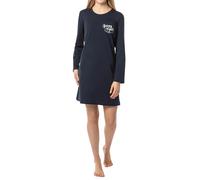In One Clothing Chemise de nuit à manches longues pour fille, jersey simple doux 100 % coton, Noir - Good Night, 140