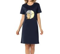 In One Clothing Chemise de nuit pour femme avec motif hiboux imprimé, Chouette lune, XXXL