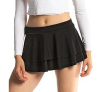 In One Clothing Mini jupe - Jupe courte sexy pour femme, Noir , XXL