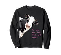 in One Ear Out of The Udder Pun Style Cartoon Vache Sweatshirt