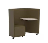 In Out Office BU2267 Panel Lounge chaise avec bureau Andreu World - BU2266