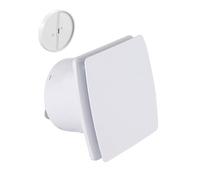 IN-OV_Ventilateur Extracteur d'Air Q100 (pour ø 100mm) + Clapet Anti-Retour, 12W-80m3/h, Salle de Bain, Cuisine, Bureau, WC, VMC, Garantie 2 ANS