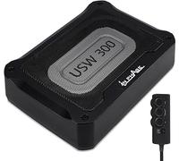 In Phase Car Audio USW300 Système de caisson de basses actif ultra fin et compact, 300 W, aluminium moulé sous pression (lot de 1)