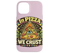 in Pizza We Crust Design psychédélique coloré Coque pour iPhone 14