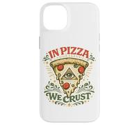 in Pizza We Crust Design psychédélique coloré Coque pour iPhone 14 Plus