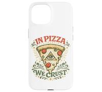 in Pizza We Crust Design psychédélique coloré Coque pour iPhone 15