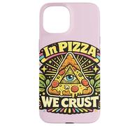 in Pizza We Crust Design psychédélique coloré Coque pour iPhone 15