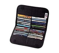 iN. Portefeuille fin pour cartes de crédit, vitrine pour cartes cadeaux, étui de rangement minimaliste léger et fin avec blocage RFID pour homme et femme, avec 28 emplacements noir, minimaliste