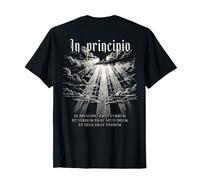 in Principio John 1:1-7 Verse de la Bible Latine au Dos T-Shirt