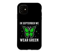 in September We Wear Green Lymphoma Awareness Lymphoma Gifts Coque pour iPhone 11