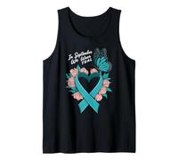 in September We Wear Teal Ovarian Cancer Awareness Débardeur