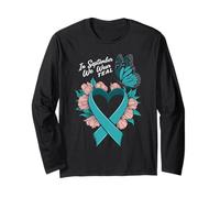 in September We Wear Teal Ovarian Cancer Awareness Manche Longue