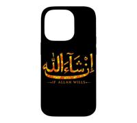 in Sha Allah If Allah Wills Coran Islam Calligraphie Musulman Coque pour iPhone 14 Pro
