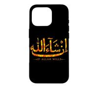 in Sha Allah If Allah Wills Coran Islam Calligraphie Musulman Coque pour iPhone 16 Pro