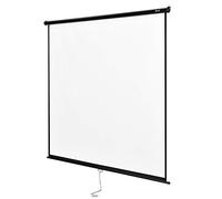 [in.tec] Écran de Projection Déroulable avec Boîtier en Acier Cinéma à la Maison 113 Pouces Polyester et PVC Compatible HD 3D