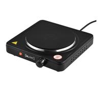 [in.tec] Réchaud Électrique Plaque Chauffante en Fonte 1500 W Réglage de la Température en Continu Noir Réchaud (Ø): 150 mm Noir G