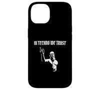 in Techno We Trust Abstrait ravers Viking Raves Coque pour iPhone 14