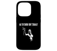in Techno We Trust Abstrait ravers Viking Raves Coque pour iPhone 14 Pro