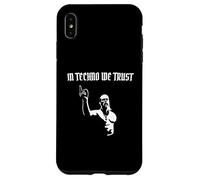 in Techno We Trust Abstrait ravers Viking Raves Coque pour iPhone XS Max