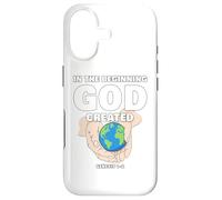 in The Beginning God Created - Christian Creation Genesis Coque pour iPhone 17