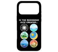 in The Beginning God Created: School Teacher & Kids Creation Coque pour iPhone 17 Pro Max