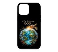 in The Beginning God... Earth Genesis 1:1 Bible Verse Nature Coque pour iPhone 12 Pro Max