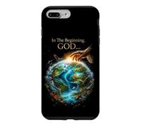 in The Beginning God... Earth Genesis 1:1 Bible Verse Nature Coque pour iPhone 7 Plus/8 Plus
