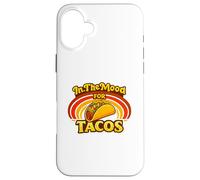 in The Mood for Tacos Retro 70's Taco Lover Foodie Coque pour iPhone 16 Plus