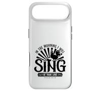 in The Morning I Will Sing of Your Love Psaum 59:16 Coque pour iPhone Air